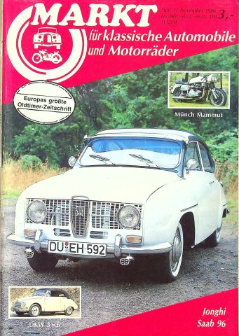 Deckblatt Oldtimer Markt (11/1986)